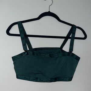 PINK Victoria's Secret Forest Green Bandeau